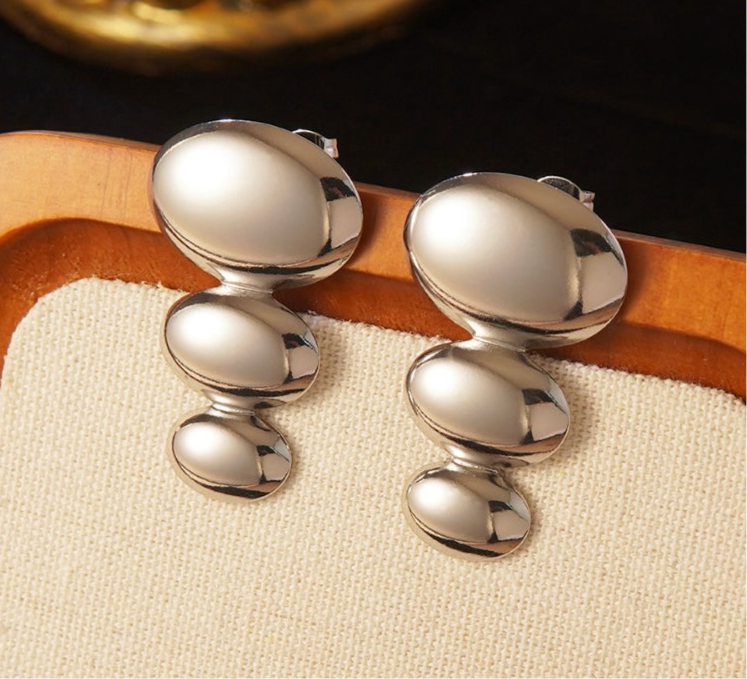 The Silver Nimbus Drop Earrings