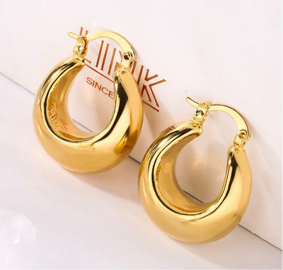The Golden Halo Hoop Earrings