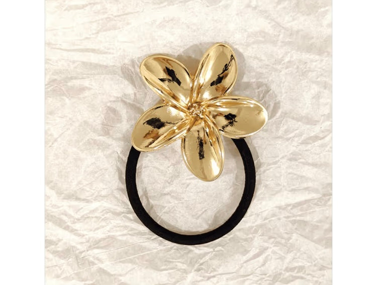 Floral Style Gold Pony Band