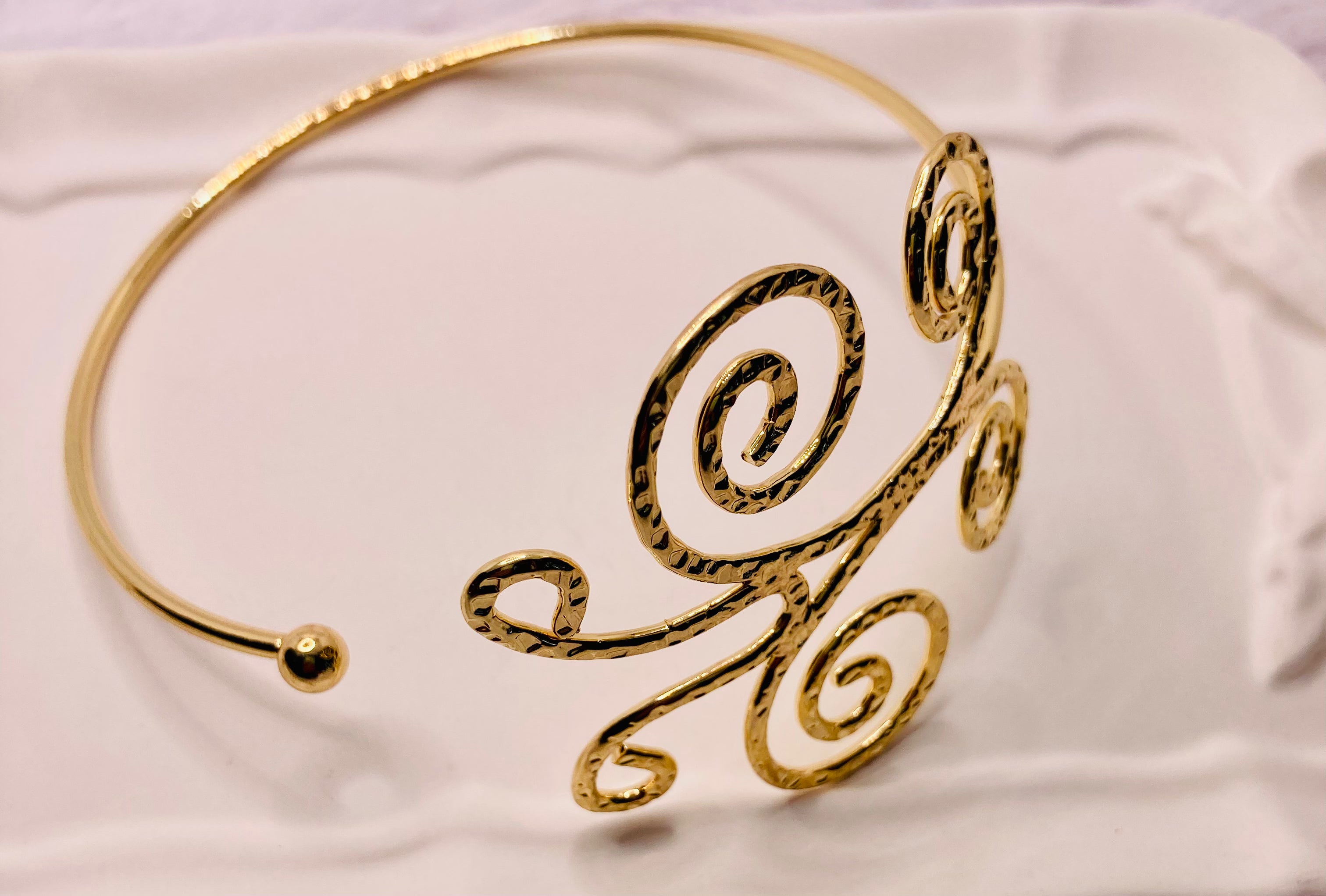 The Hammered Heritage Arm Cuff