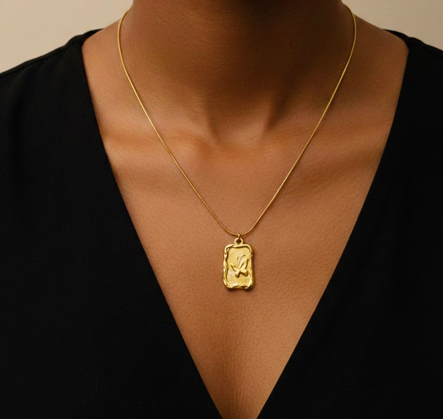 Butterfly charm necklace