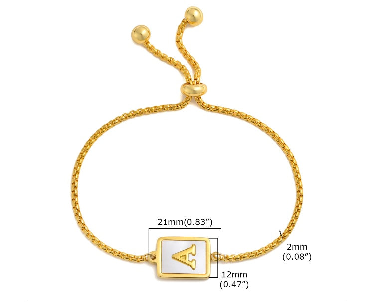 Alphabet Adjustable Bracelet