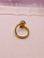 Blue luxury stone ring