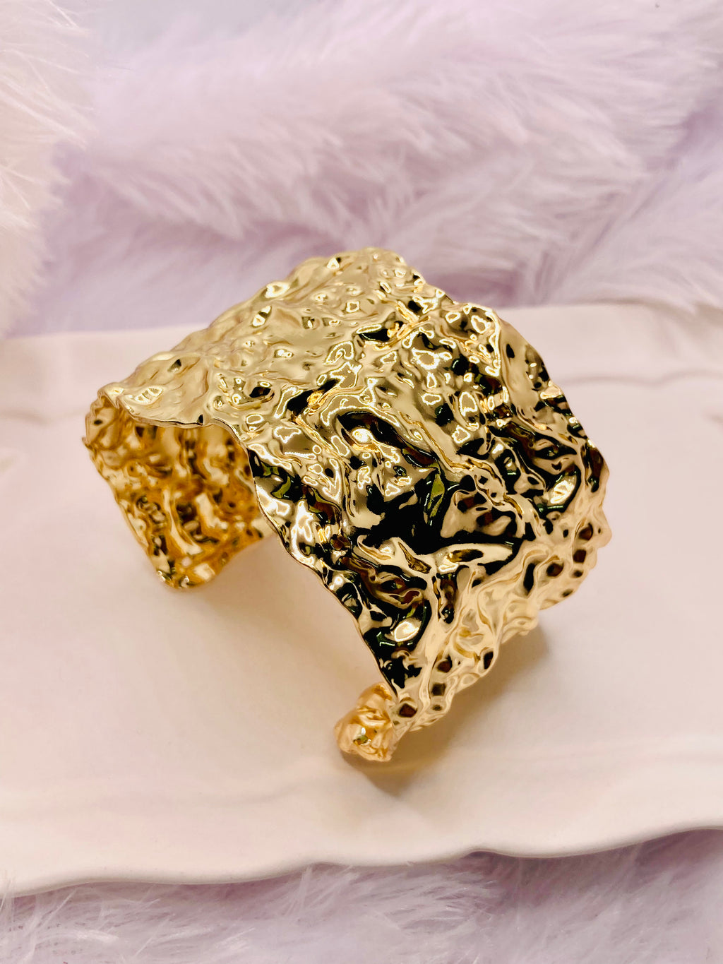 The Molten Echo heavy Cuff Bracelet