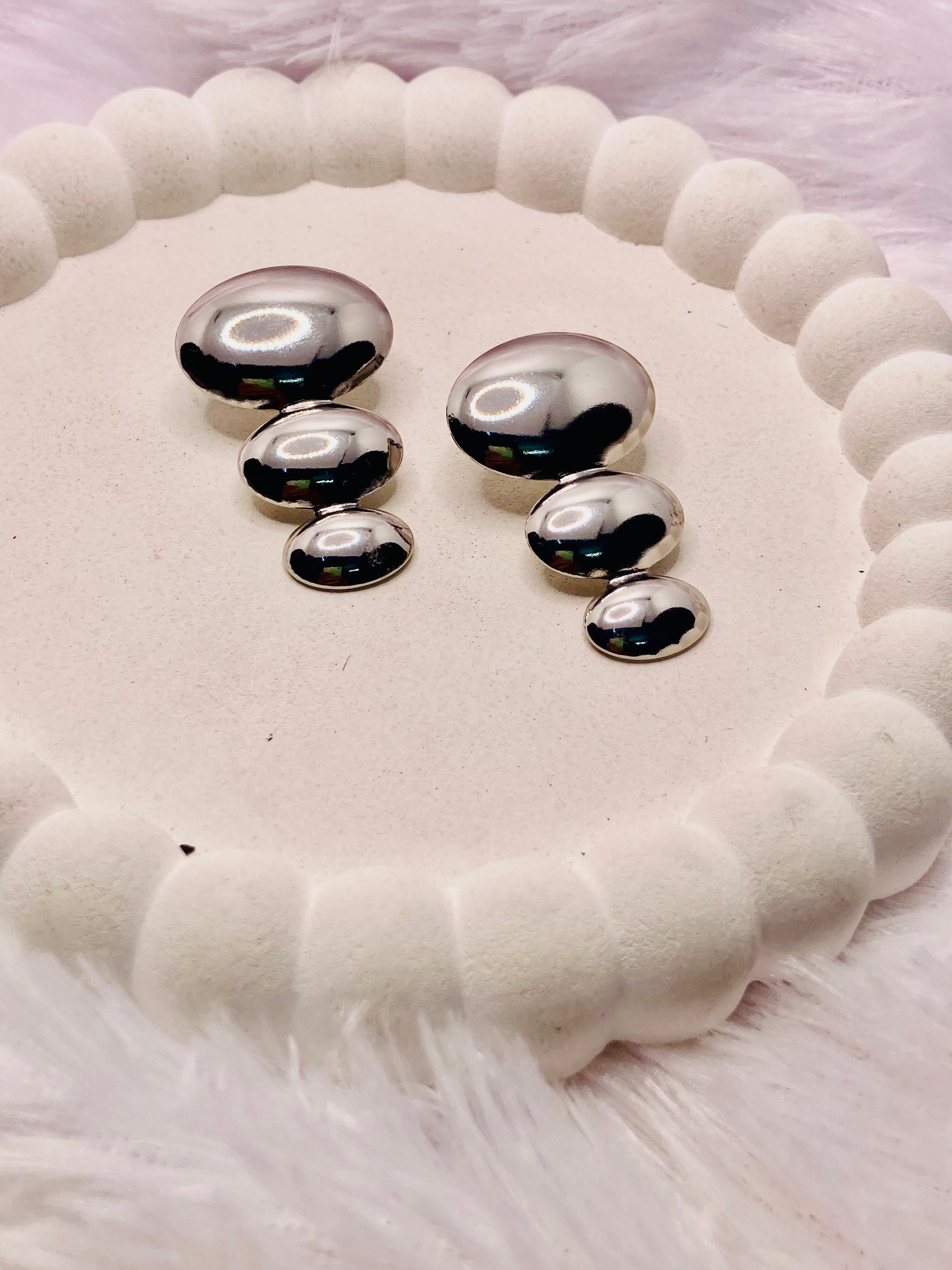 The Silver Nimbus Drop Earrings