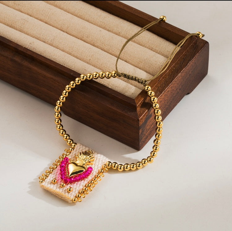 Bohemian Heart Adjustable Bracelet