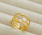 Sun Moon Star Ring