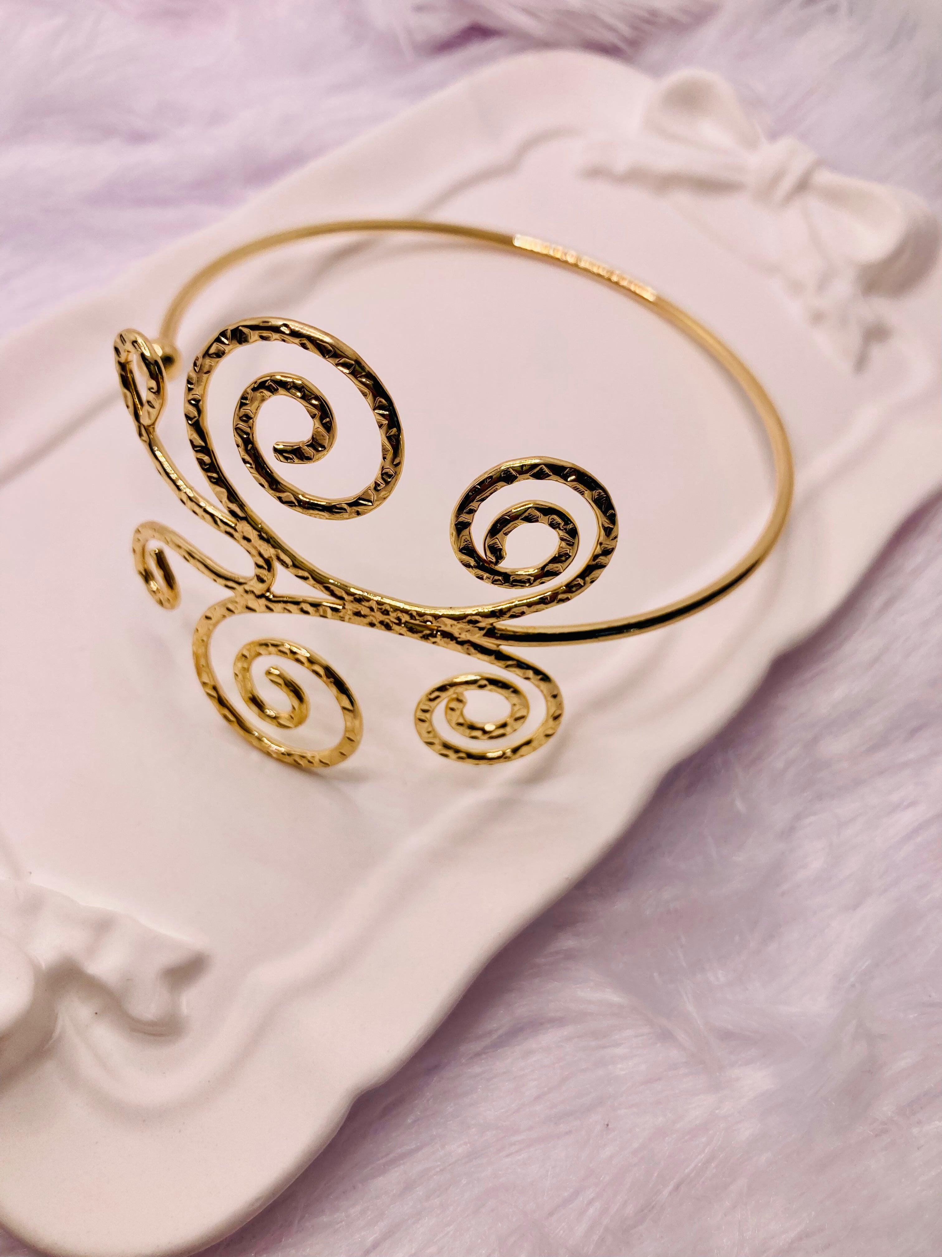 The Hammered Heritage Arm Cuff