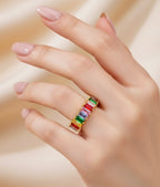 Bohemian Multi Coloured Adjustable Ring