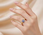 Blue Evil Eye Ring