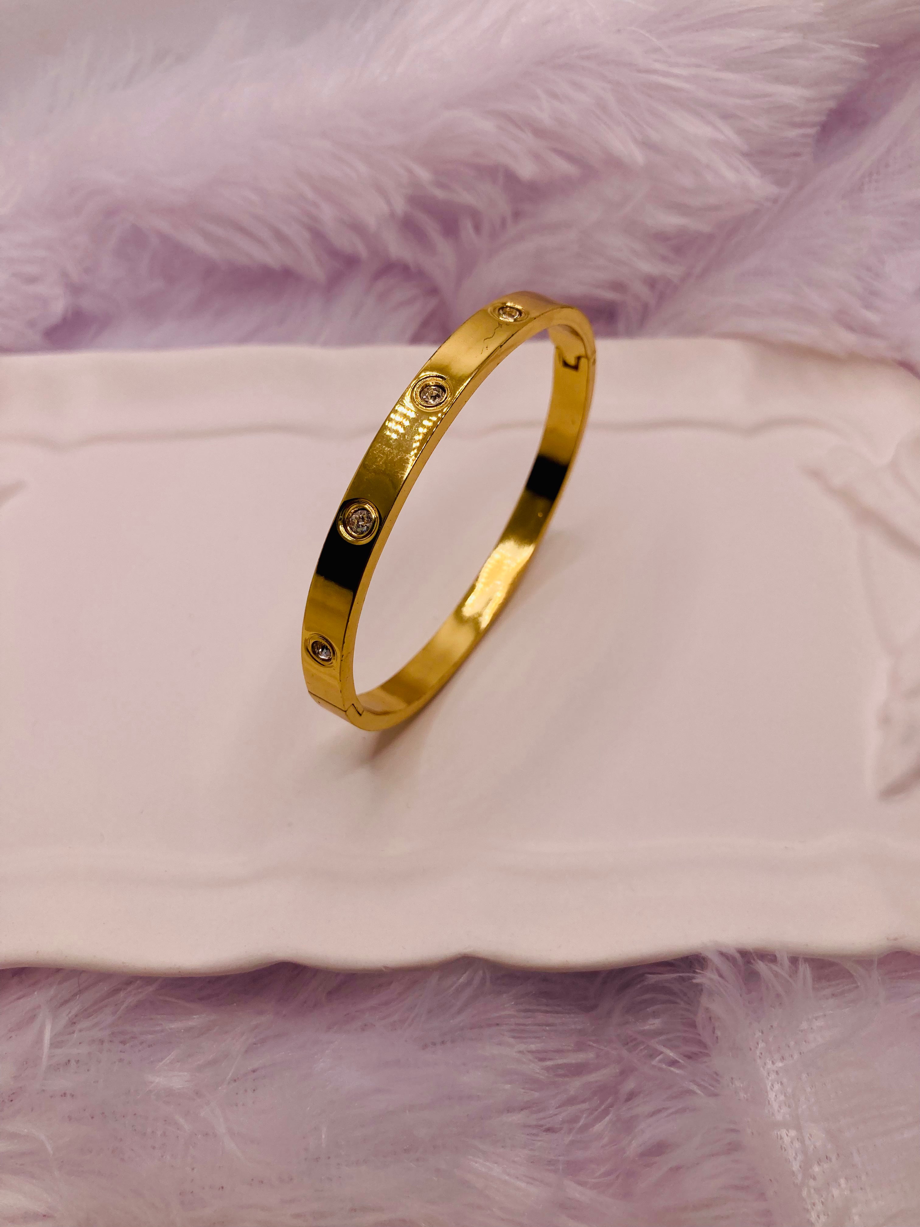 The Halo Bolt Cartier inspired bracelet