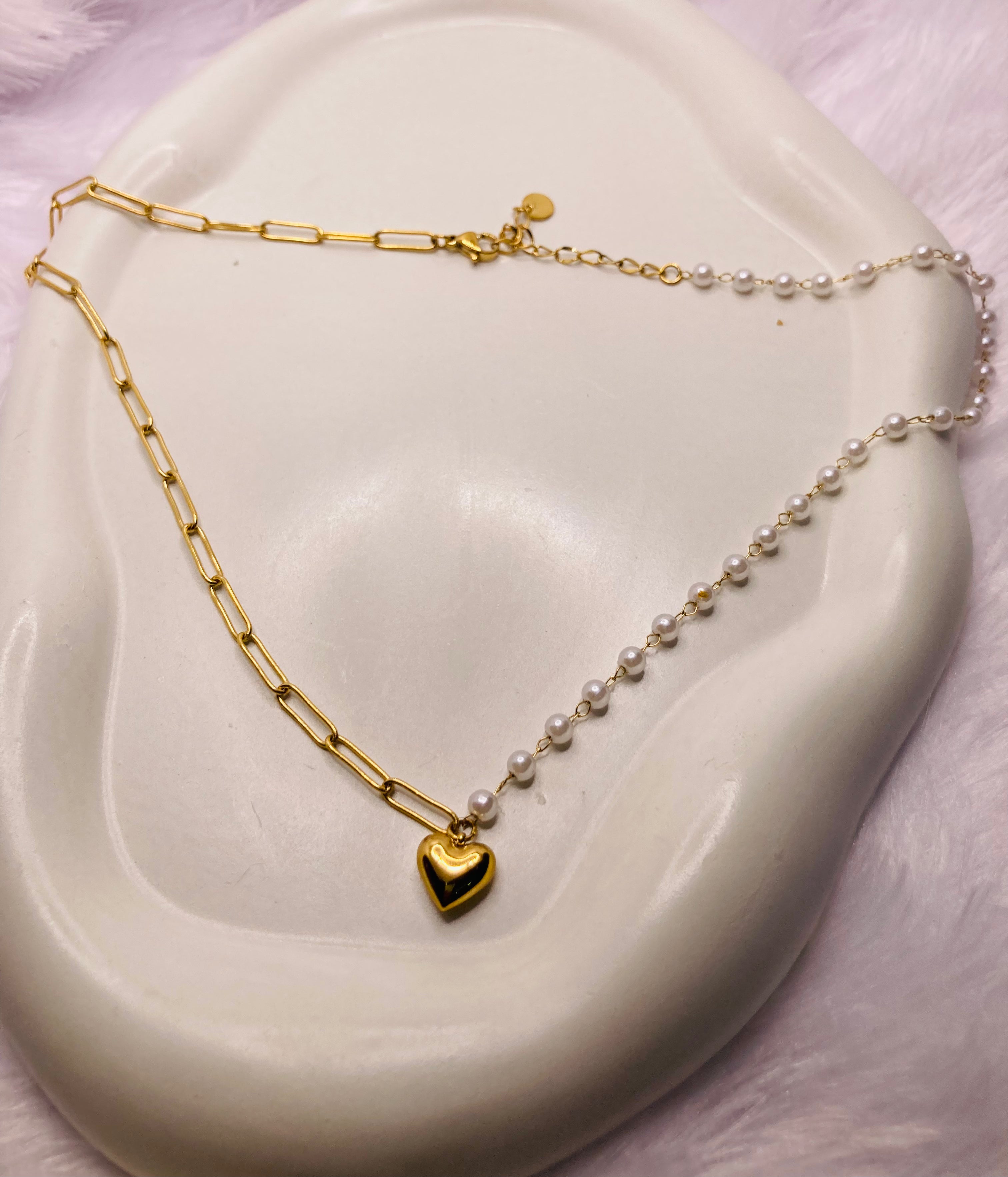 The Duality of Heart Necklace