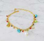 Boho charms necklace