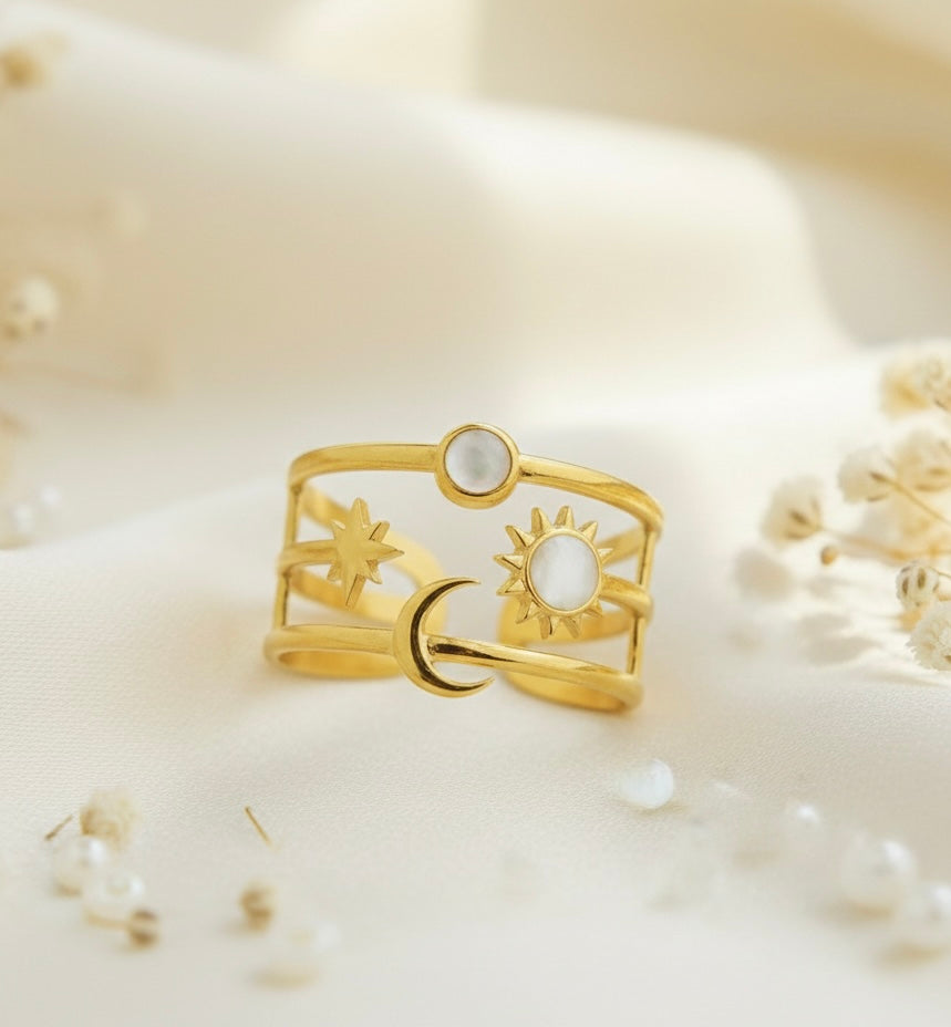 Sun Moon Star Ring
