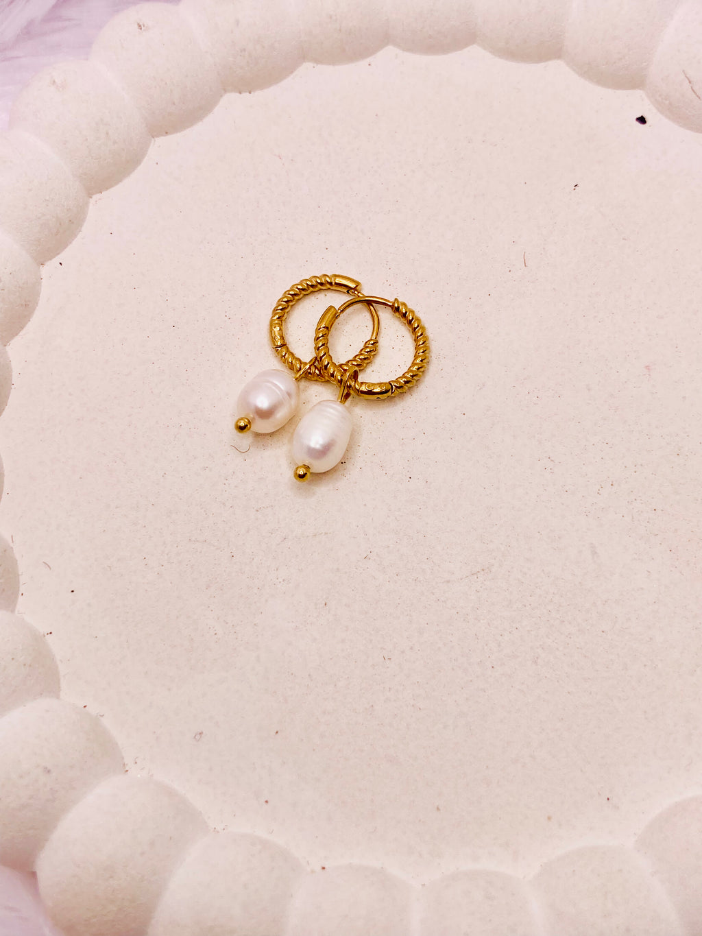 The Aurora pearl drop earrings