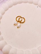 The Aurora pearl drop earrings