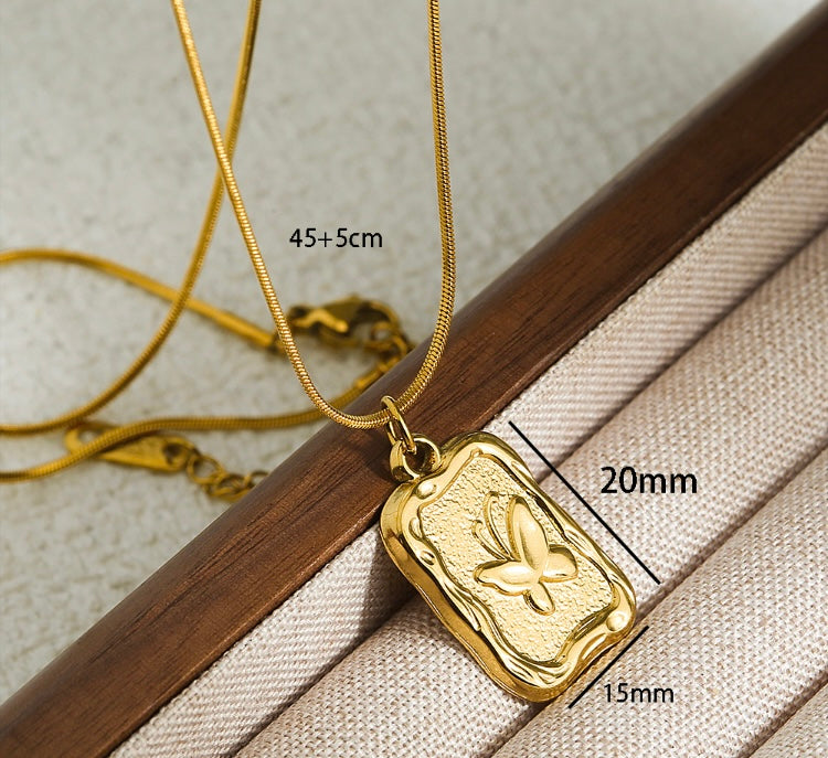 Butterfly charm necklace