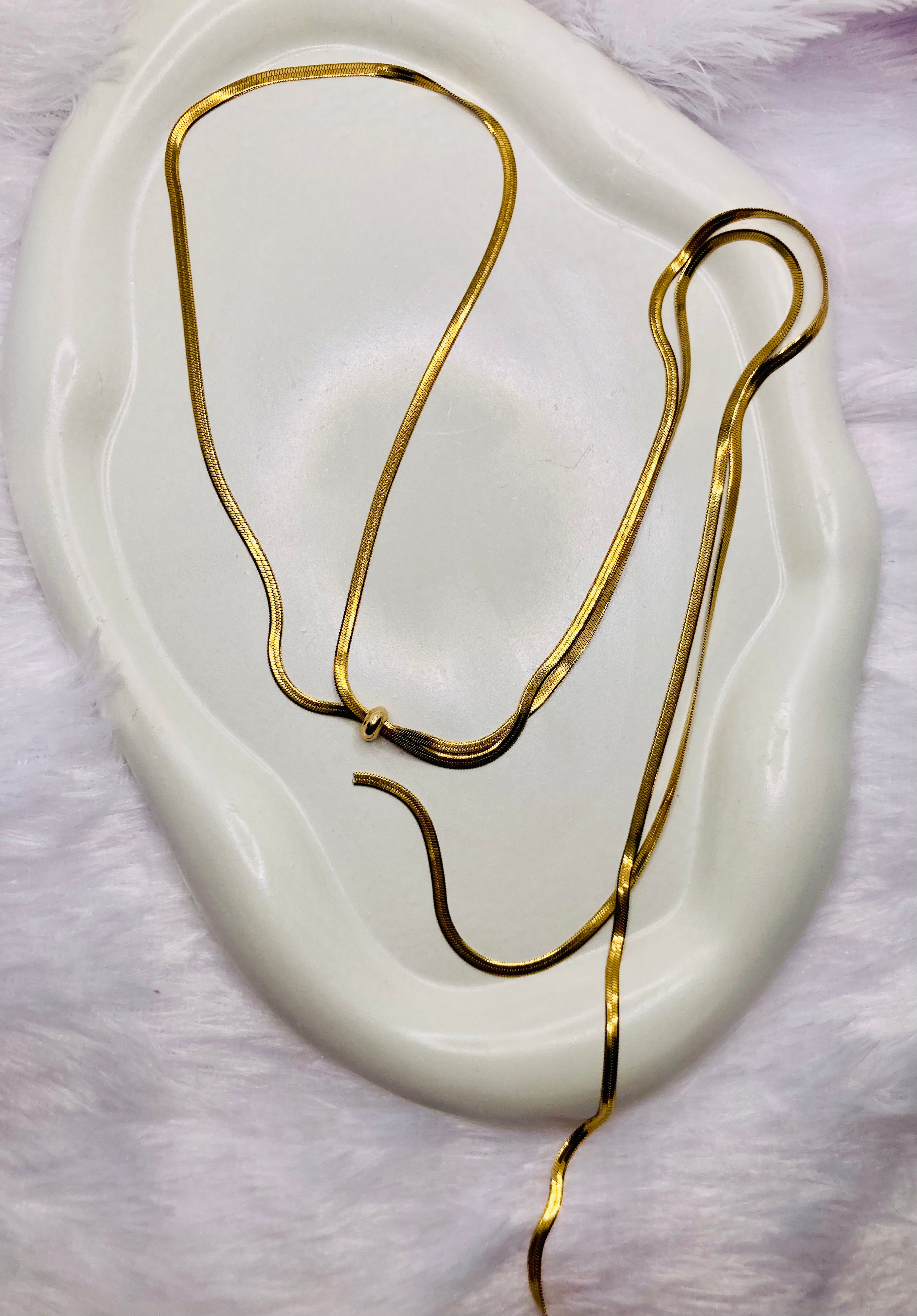 Long Party Wear Adjustable Necklace