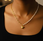 The Duality of Heart Necklace