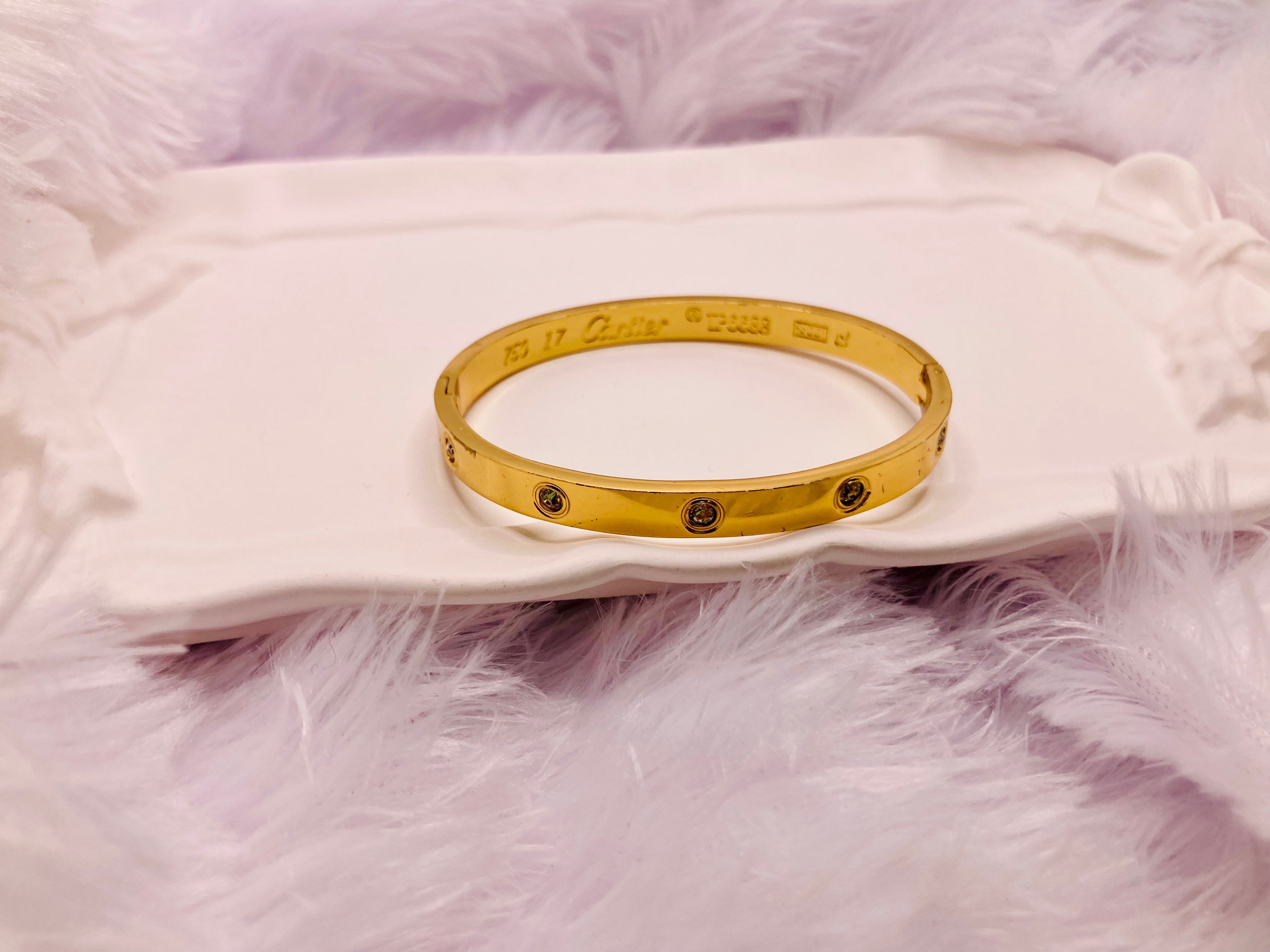 The Halo Bolt Cartier inspired bracelet