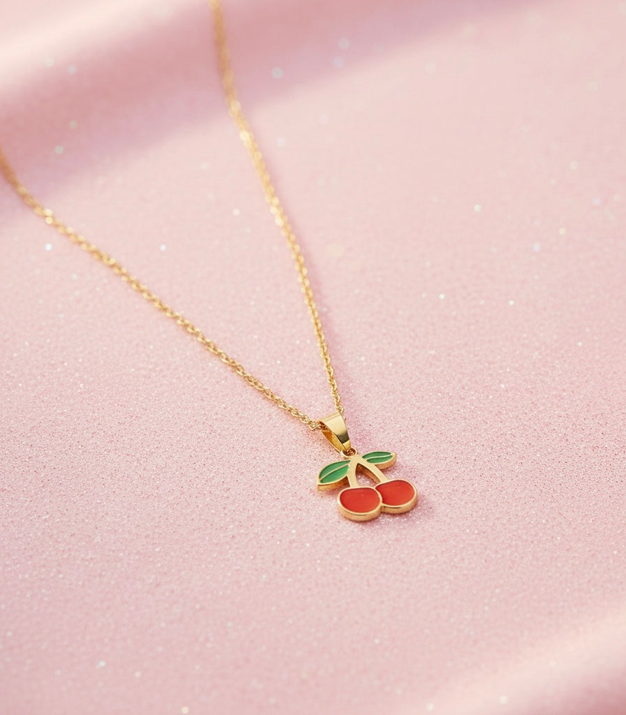 Cute Cherry Necklace
