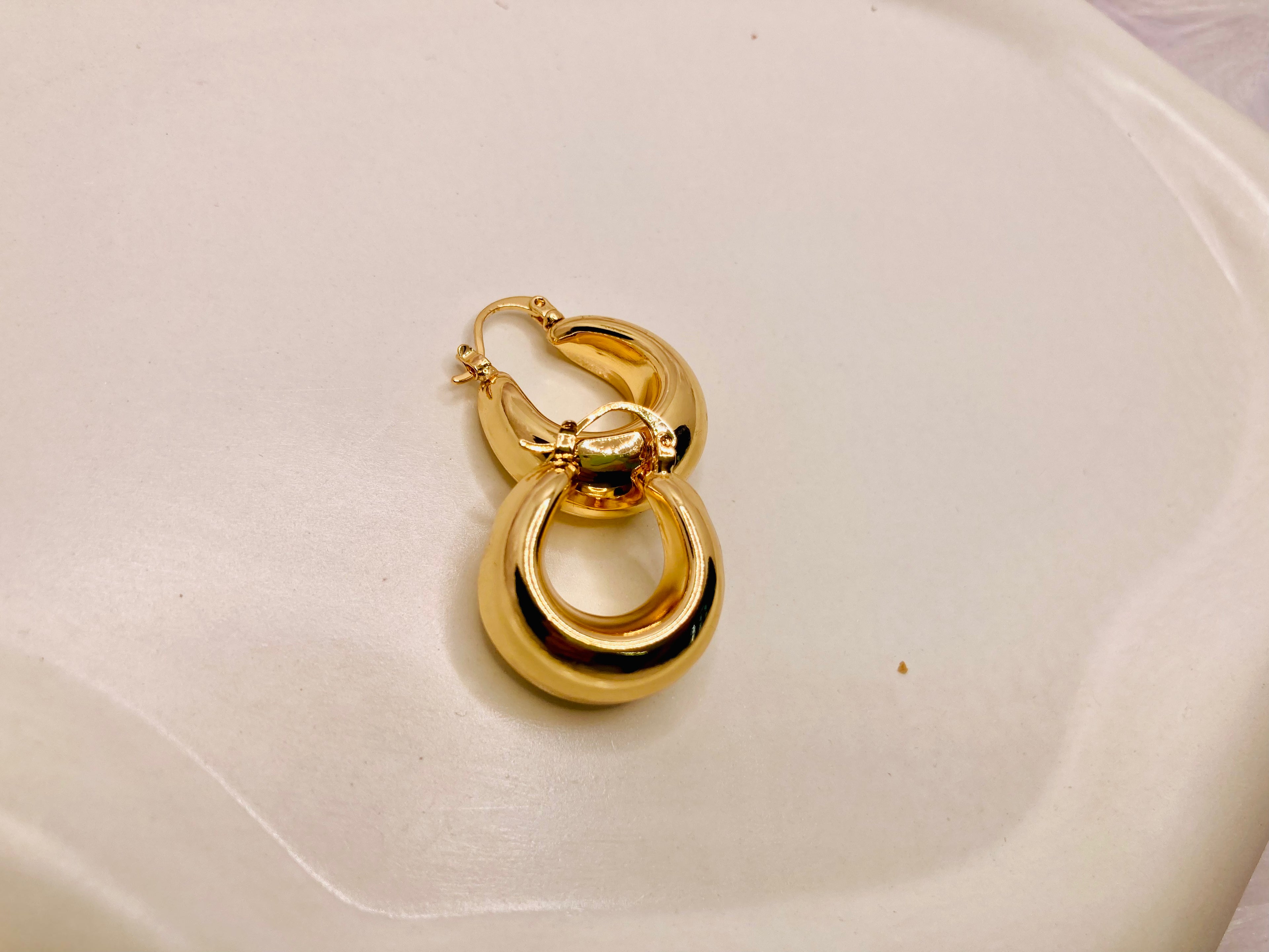 The Golden Halo Hoop Earrings