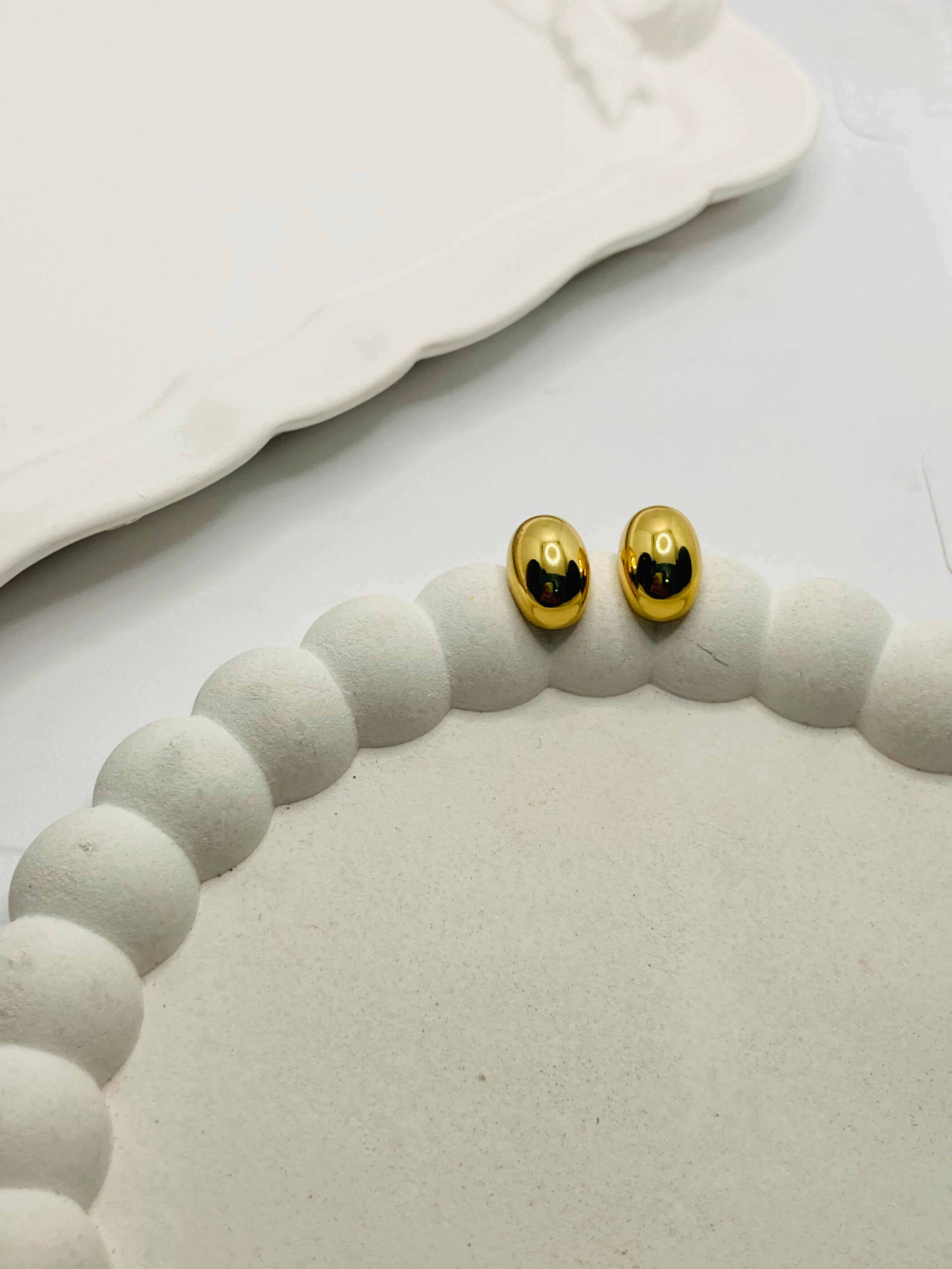 The Elara Gold Drop Studs