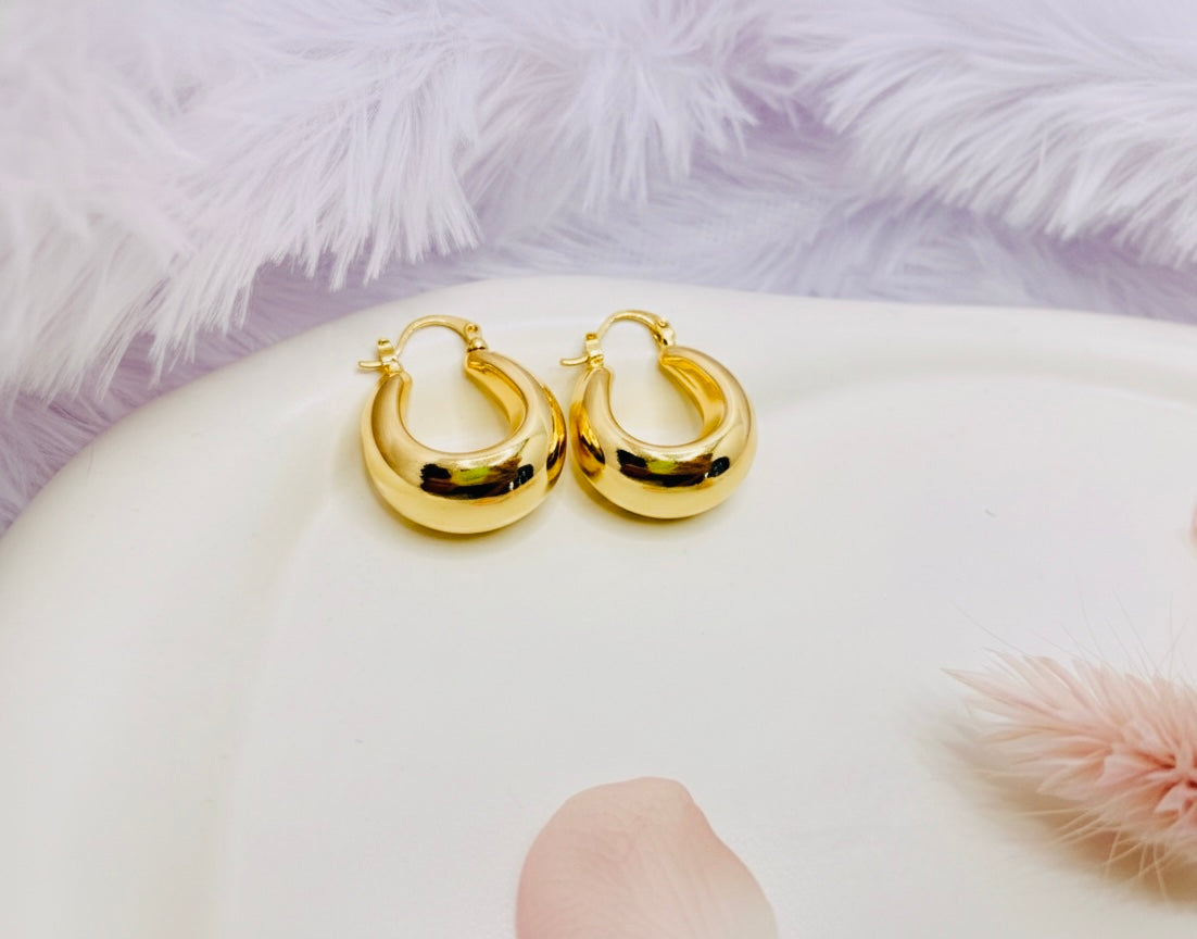 The Golden Halo Hoop Earrings