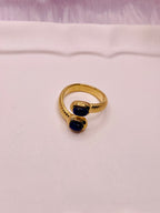 Blue luxury stone ring