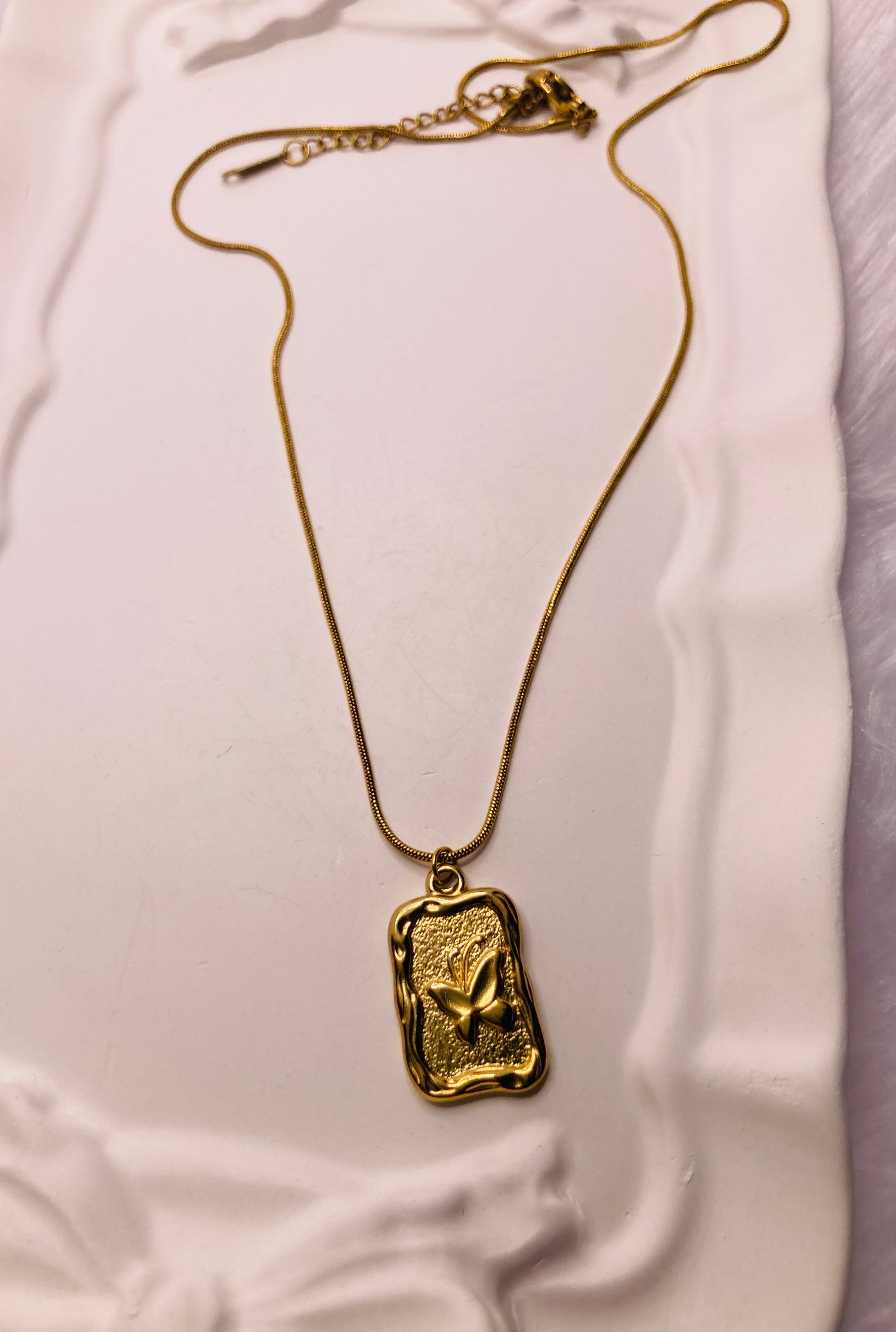 Butterfly charm necklace