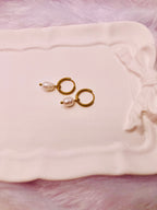 The Aurora pearl drop earrings