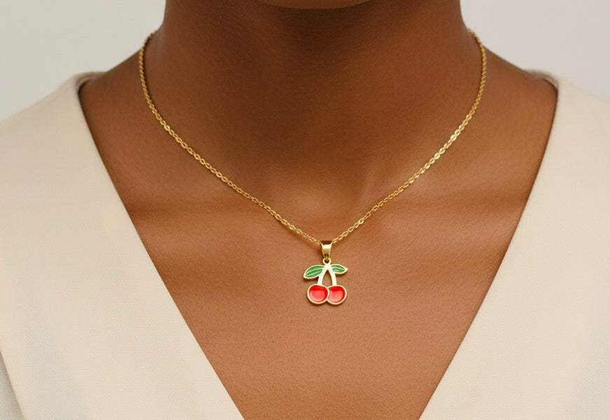 Cute Cherry Necklace