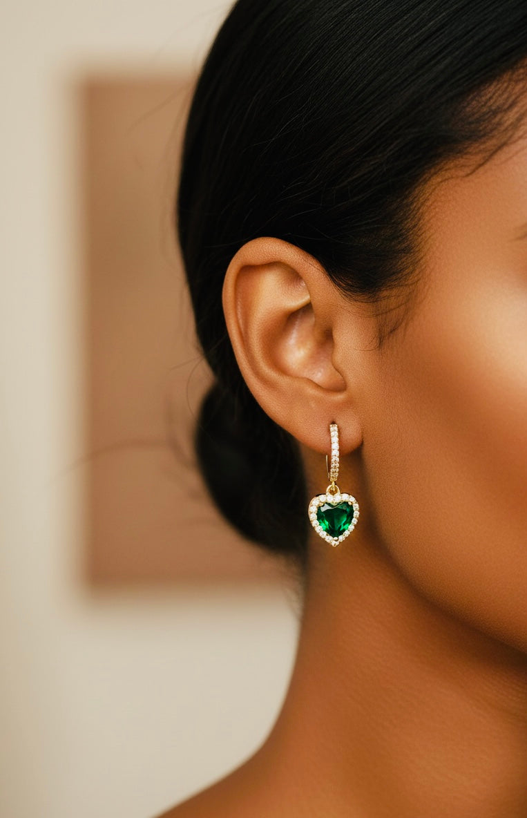 The Empress Emerald Luxury Diamond Earrings