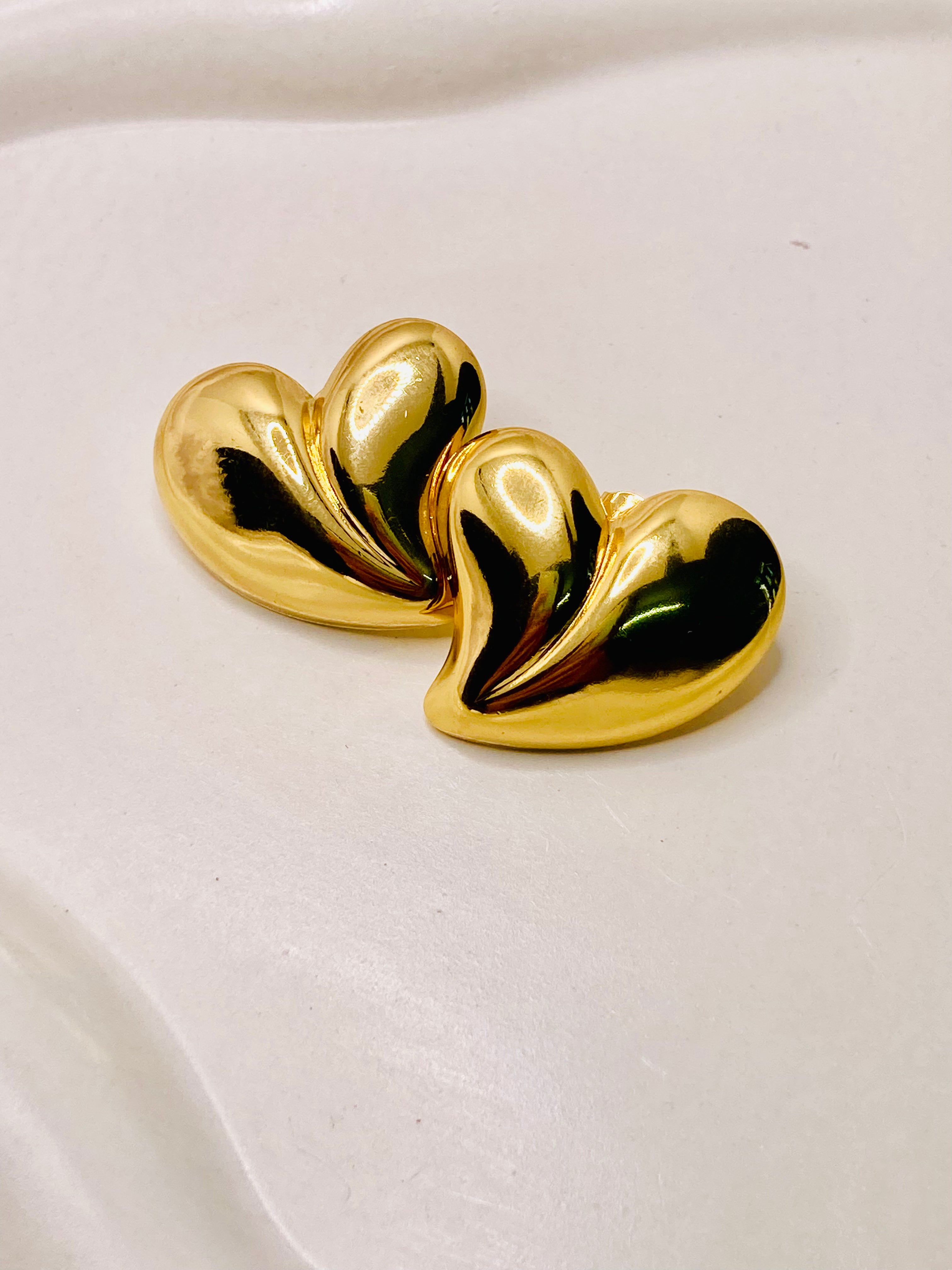 The Molten Muse Heart Studs