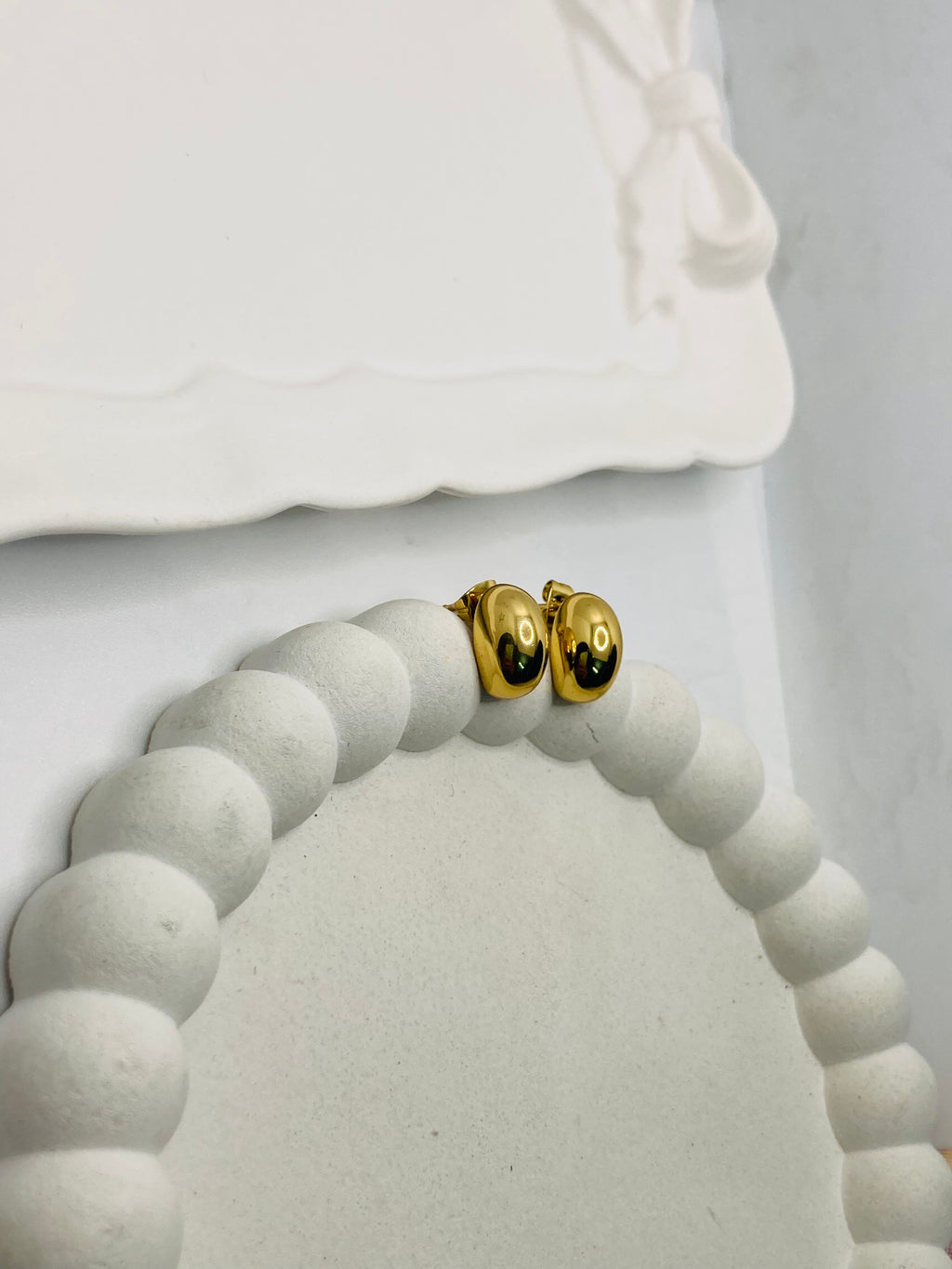 The Elara Gold Drop Studs