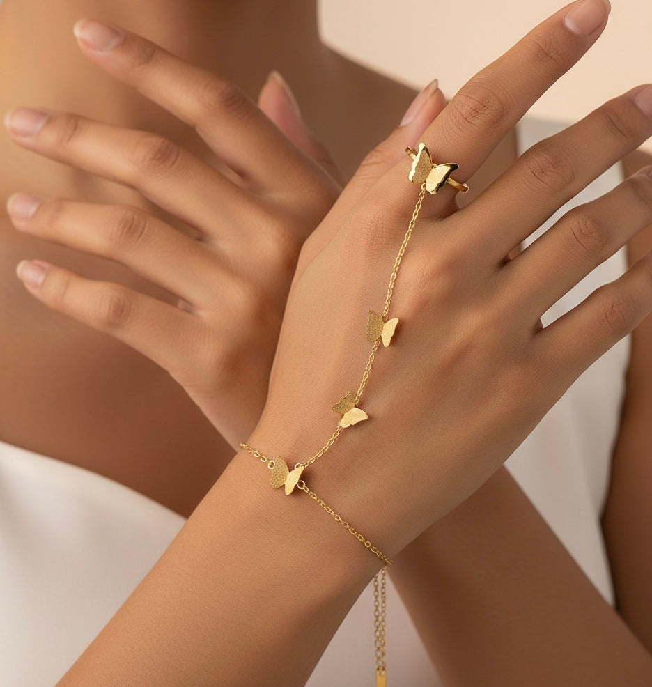 The Meadow’s Ascent Ring and Integrated Bracelet