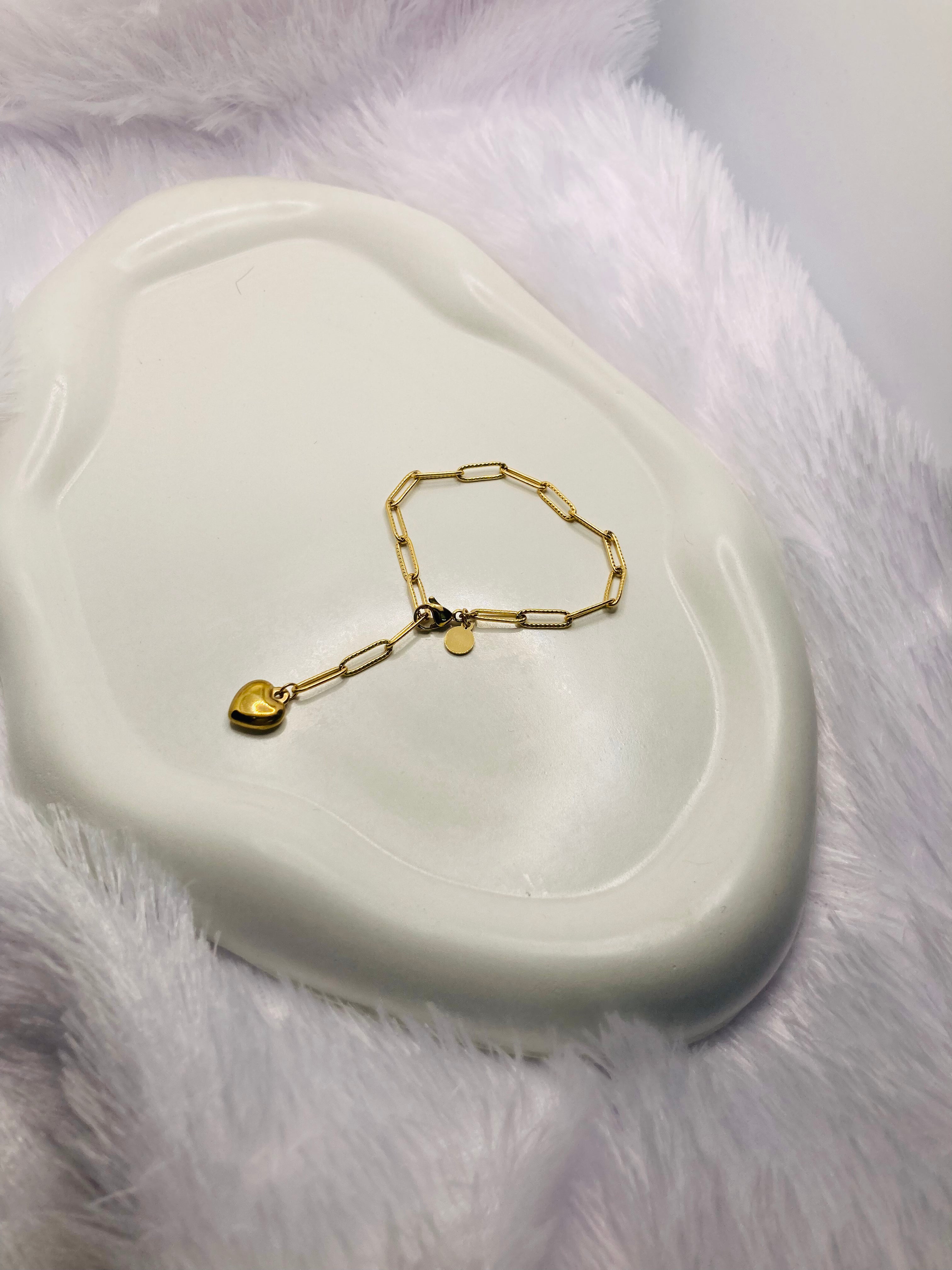 Heart Chain Bracelet