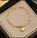Heart Chain Bracelet