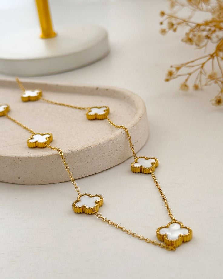 White Clover Necklace