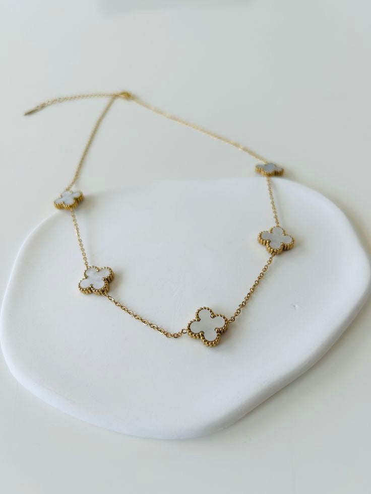 White Clover Necklace