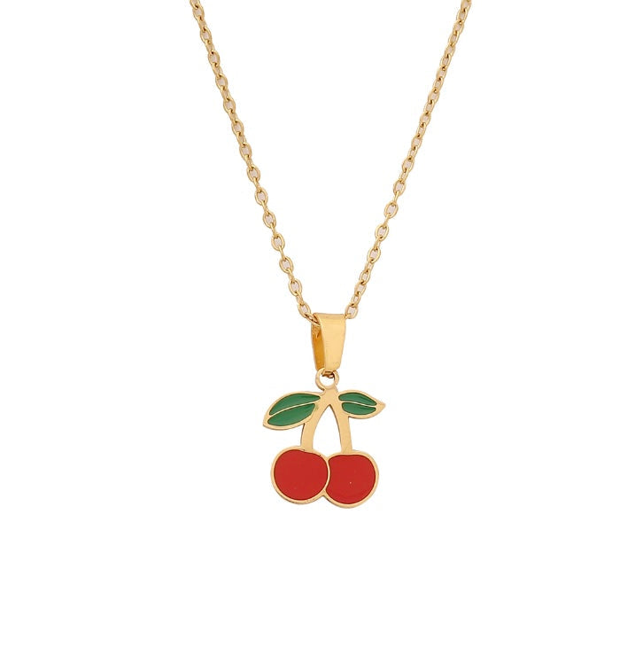 Cute Cherry Necklace