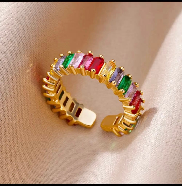 Bohemian Multi Coloured Adjustable Ring