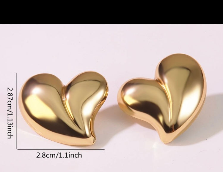 Classic Heart Studs