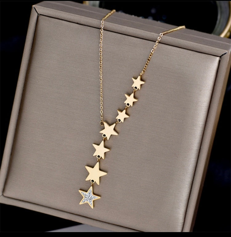 Stars Studded Long Necklace