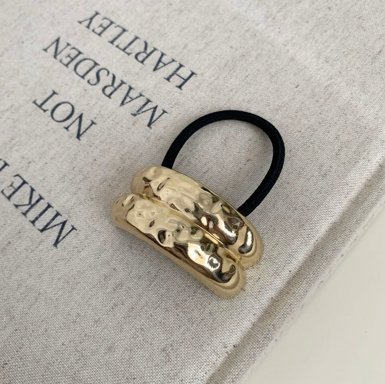 Simple C Shaped Gold Pony Band