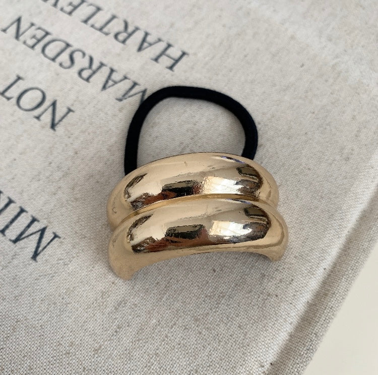 Simple C Shaped Gold Pony Band