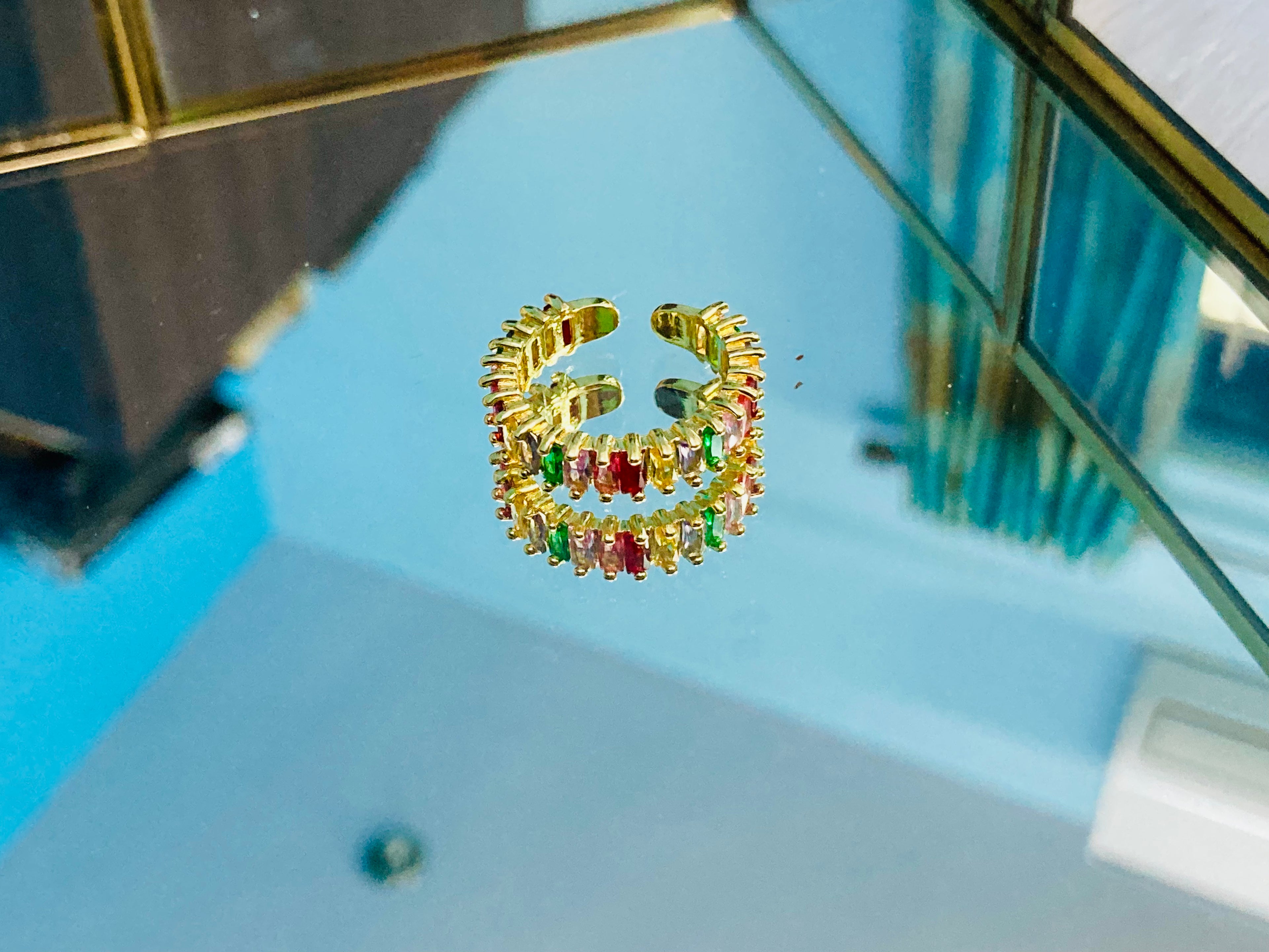 Bohemian Multi Coloured Adjustable Ring