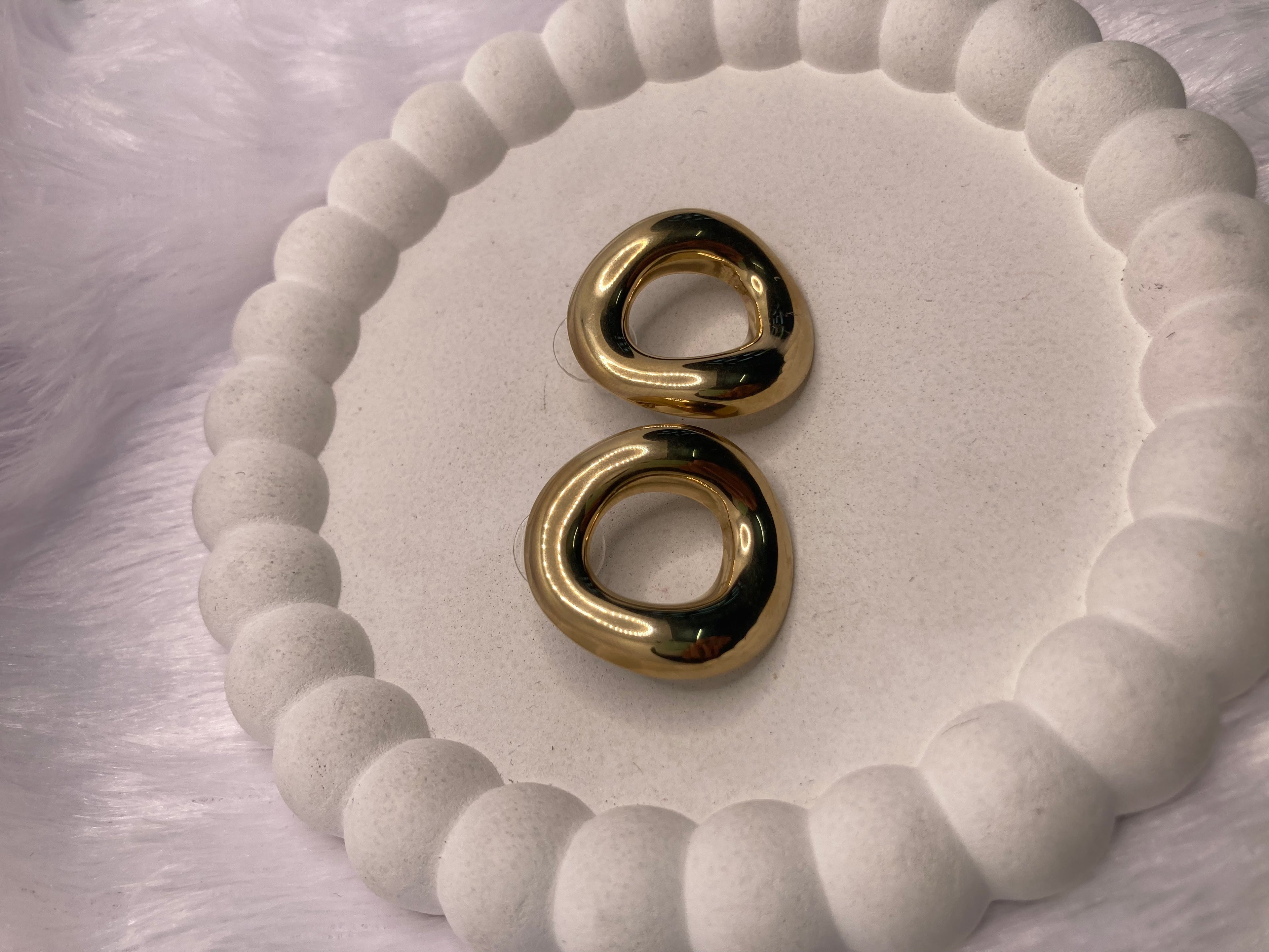 Statement Round Everyday Stud Earrings