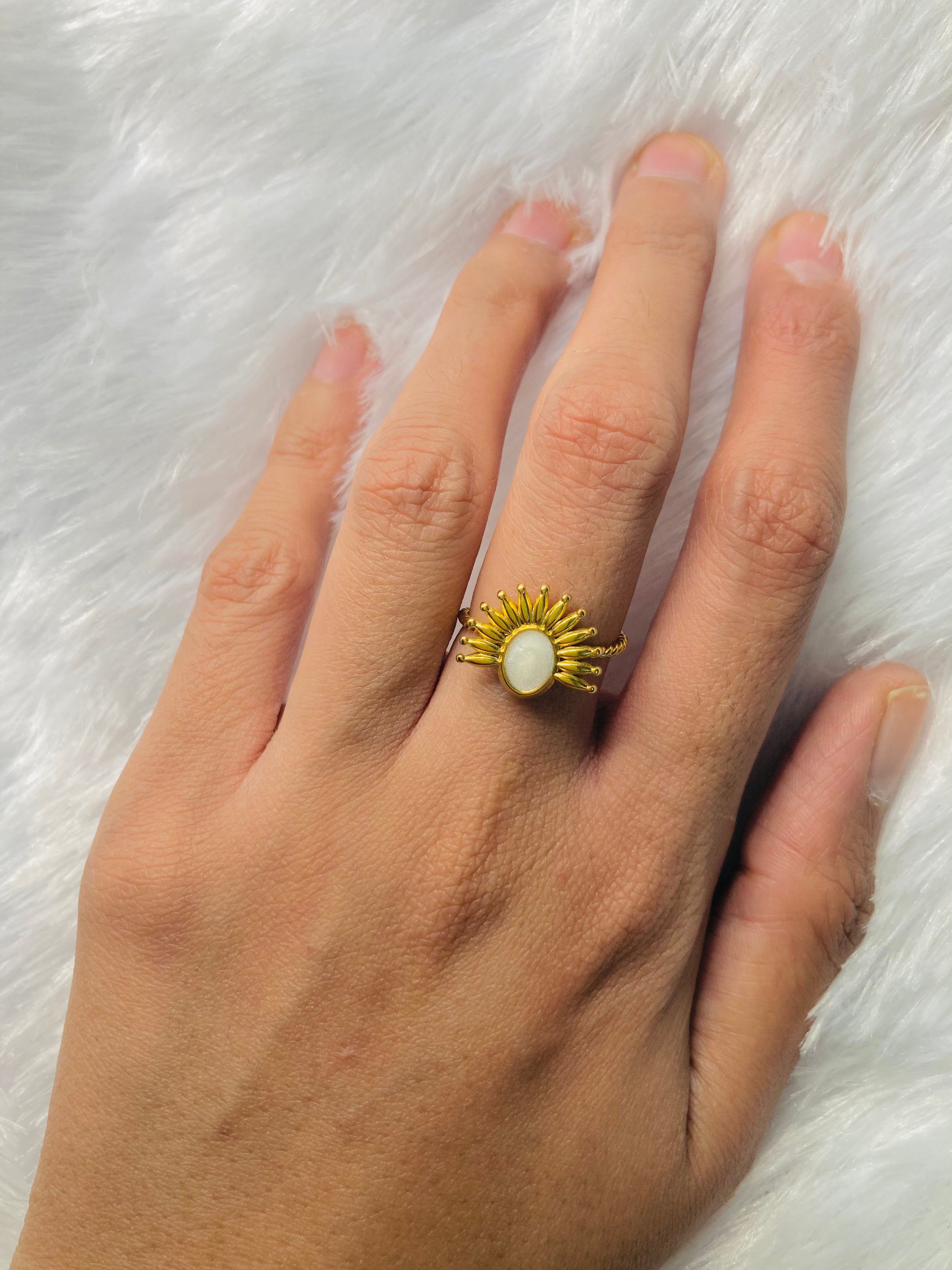 Stone Sun Ring