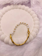 Gold and Pearl Bracelet